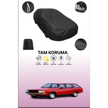 Dokaca Siyah Renault 18 Estate 1979 - 1984 Uyumlu Araba Brandası, Koruyucu Örtü, Oto Branda
