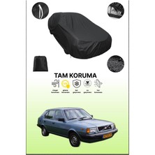 Dokaca Siyah Volvo 340-360 Uyumlu Araba Brandası, Koruyucu Örtü, Oto Branda