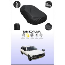 Dokaca Siyah Peugeot 505 Break 1985 - 1992 Uyumlu Araba Brandası, Koruyucu Örtü, Oto Branda