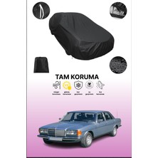 Dokaca Siyah Mercedes E-Serisi (W123) 1975 - 1985 Uyumlu Araba Brandası, Koruyucu Örtü, Oto Branda