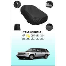 Dokaca Siyah Land Rover Range Rover 2009 - 2012 Uyumlu Araba Brandası, Koruyucu Örtü, Oto Branda