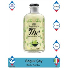San Benedetto  Matcha ve Yeşil Çay Aromalı Doğal Mineralli Içecek 250 ml x 4