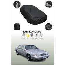 Dokaca Siyah Volvo S90 1997 - 1998 Uyumlu Araba Brandası, Koruyucu Örtü, Oto Branda
