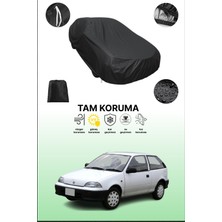 Dokaca Siyah Suzuki Cultus 2 Uyumlu Araba Brandası, Koruyucu Örtü, Oto Branda