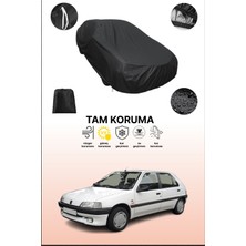 Dokaca Siyah Peugeot 106 1996 - 2003 Uyumlu Araba Brandası, Koruyucu Örtü, Oto Branda