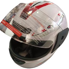 Monero Kapalı Motosiklet Kaskı (Çıkarılabilir Fermuarlı Boyunluklu)