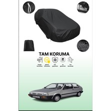 Dokaca Siyah Nissan Micra 3 Kapılı 1989 - 1992 Uyumlu Araba Brandası, Koruyucu Örtü, Oto Branda