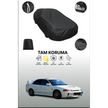 Dokaca Siyah Mitsubishi Lancer Evolution Iv 1996 - 1998 Uyumlu Araba Brandası, Koruyucu Örtü, Oto Branda