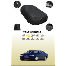 Dokaca Siyah Mercedes E-Serisi (W210) 1999 - 2002 Uyumlu Araba Brandası, Koruyucu Örtü, Oto Branda