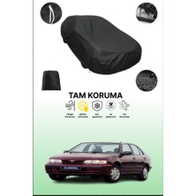 Dokaca Siyah Nissan Almera / Pulsar 5 Kapılı 1995 - 2000 Uyumlu Araba Brandası, Koruyucu Örtü, Oto Branda