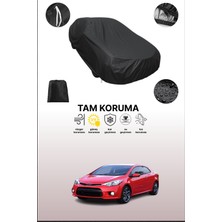 Dokaca Siyah Kia Forte 2 Koup Uyumlu Araba Brandası, Koruyucu Örtü, Oto Branda