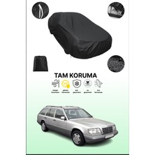 Dokaca Siyah Mercedes E-Serisi T-Modell (S124) 1993 - 1995 Uyumlu Araba Brandası, Koruyucu Örtü, Oto Branda