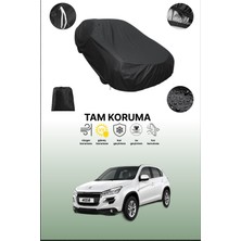 Dokaca Siyah Peugeot 4008 2012 - 2021 Uyumlu Araba Brandası, Koruyucu Örtü, Oto Branda