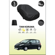 Dokaca Siyah Peugeot 1007 Uyumlu Araba Brandası, Koruyucu Örtü, Oto Branda