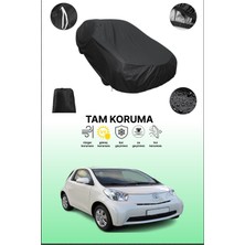 Dokaca Siyah Toyota Iq 2008 - 2015 Uyumlu Araba Brandası, Koruyucu Örtü, Oto Branda