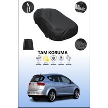 Dokaca Siyah Seat Altea 2004 - 2009 Uyumlu Araba Brandası, Koruyucu Örtü, Oto Branda