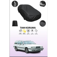 Dokaca Siyah Volvo 850 Estate 1993 - 1997 Uyumlu Araba Brandası, Koruyucu Örtü, Oto Branda