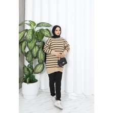 Nisum Moda Sakallı Ipli Çizgli Tunik