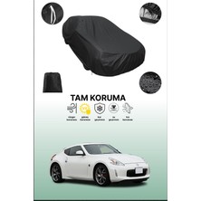 Dokaca Siyah Nissan 370Z Coupe 2012 - 2021 Uyumlu Araba Brandası, Koruyucu Örtü, Oto Branda