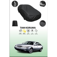 Dokaca Siyah Hyundai Grandeur 2005 - 2011 Uyumlu Araba Brandası, Koruyucu Örtü, Oto Branda