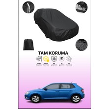 Dokaca Siyah Skoda Fabia 3 Uyumlu Araba Brandası, Koruyucu Örtü, Oto Branda