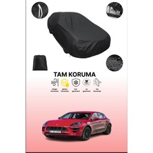 Dokaca Siyah Porsche Macan Gts 2015 - 2019 Uyumlu Araba Brandası, Koruyucu Örtü, Oto Branda