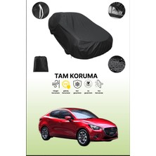 Dokaca Siyah Mazda 2 3 Sedan Uyumlu Araba Brandası, Koruyucu Örtü, Oto Branda