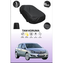Dokaca Siyah Opel Astra Hatchback 2004 - 2009 Uyumlu Araba Brandası, Koruyucu Örtü, Oto Branda
