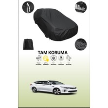 Dokaca Siyah Kia Optima 4 Sportswagon Uyumlu Araba Brandası, Koruyucu Örtü, Oto Branda