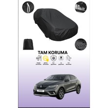 Dokaca Siyah Renault Arkana 2019 - 2021 Uyumlu Araba Brandası, Koruyucu Örtü, Oto Branda