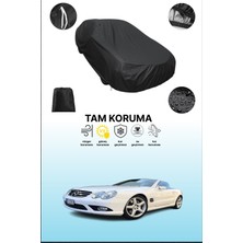 Dokaca Siyah Mercedes Sl 55 Amg (R230) 2006 - 2021 Uyumlu Araba Brandası, Koruyucu Örtü, Oto Branda