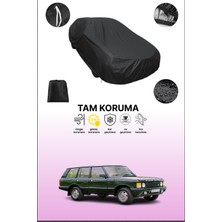 Dokaca Siyah Land Rover Range Rover 1988 - 1994 Uyumlu Araba Brandası, Koruyucu Örtü, Oto Branda
