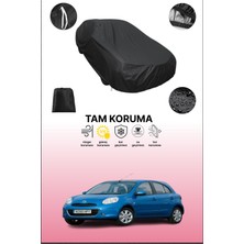 Dokaca Siyah Nissan Micra 5 Kapılı 2010 - 2013 Uyumlu Araba Brandası, Koruyucu Örtü, Oto Branda