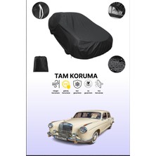 Dokaca Siyah Mercedes-Benz W180 2 Sedan Uyumlu Araba Brandası, Koruyucu Örtü, Oto Branda