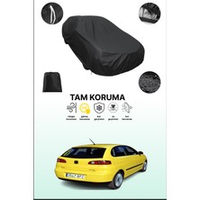 Dokaca Siyah Seat Ibiza 5 Kapılı 2006 - 2008 Uyumlu Araba Brandası, Koruyucu Örtü, Oto Branda
