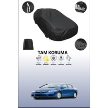 Dokaca Siyah Honda Civic Sedan Us 2008 - 2021 Uyumlu Araba Brandası, Koruyucu Örtü, Oto Branda