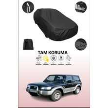Dokaca Siyah Hyundai Galloper Uyumlu Araba Brandası, Koruyucu Örtü, Oto Branda