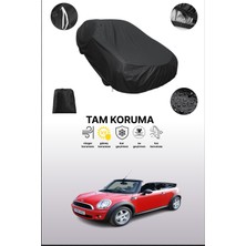 Dokaca Siyah Mini Cooper Convertible 2009 - 2015 Uyumlu Araba Brandası, Koruyucu Örtü, Oto Branda