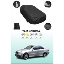 Dokaca Siyah Mercedes C-Serisi Amg (W203) 2000 - 2004 Uyumlu Araba Brandası, Koruyucu Örtü, Oto Branda