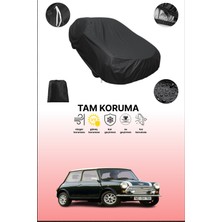 Dokaca Siyah Mini Cooper Mini Classic 1997 - 2000 Uyumlu Araba Brandası, Koruyucu Örtü, Oto Branda