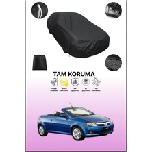 Dokaca Siyah Opel Tigra Twin Top 2004 - 2009 Uyumlu Araba Brandası, Koruyucu Örtü, Oto Branda