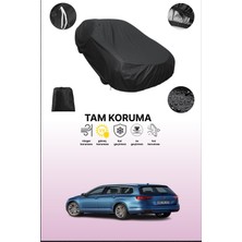 Dokaca Siyah Volkswagen Passat Variant Gte 2015 - 2019 Uyumlu Araba Brandası, Koruyucu Örtü, Oto Branda