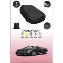 Dokaca Siyah Mercedes S-Class Cabriolet (A217) 2017 - 2021 Uyumlu Araba Brandası, Koruyucu Örtü, Oto Branda