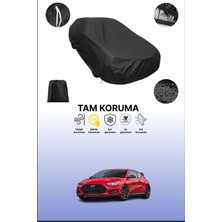 Dokaca Siyah Hyundai Veloster N 2018 - 2021 Uyumlu Araba Brandası, Koruyucu Örtü, Oto Branda