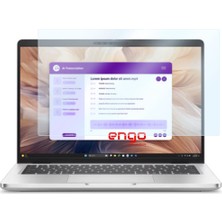 Engo Dell Pro 14 Plus 14 inç Ekran Koruyucu 16:10 9H Nano Şeffaf