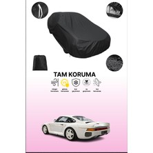 Dokaca Siyah Porsche 959 Uyumlu Araba Brandası, Koruyucu Örtü, Oto Branda
