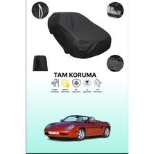 Dokaca Siyah Porsche Boxster (986) 1996 - 2002 Uyumlu Araba Brandası, Koruyucu Örtü, Oto Branda