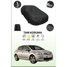Dokaca Siyah Toyota Auris 5 Kapılı 2006 - 2010 Uyumlu Araba Brandası, Koruyucu Örtü, Oto Branda