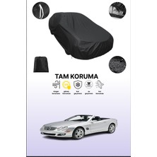 Dokaca Siyah Mercedes Sl-Serisi (R230) 2006 - 2008 Uyumlu Araba Brandası, Koruyucu Örtü, Oto Branda