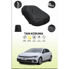 Dokaca Siyah Volkswagen Polo Uyumlu Araba Brandası, Koruyucu Örtü, Oto Branda